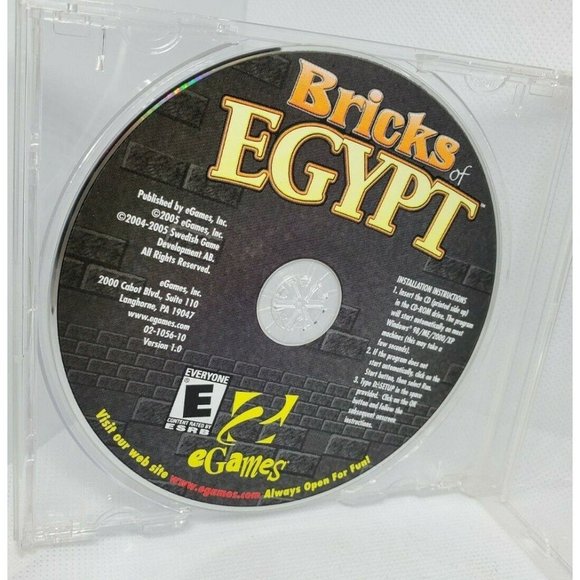 Bricks of Egypt 2005 PC Computer Game No Scratches Clean Puzzle Game - Picture 5 of 6